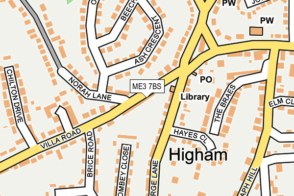 ME3 7BS map - OS OpenMap – Local (Ordnance Survey)