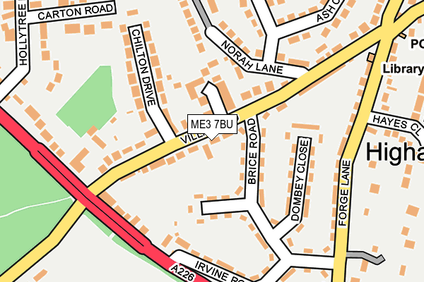 ME3 7BU map - OS OpenMap – Local (Ordnance Survey)