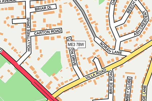 ME3 7BW map - OS OpenMap – Local (Ordnance Survey)