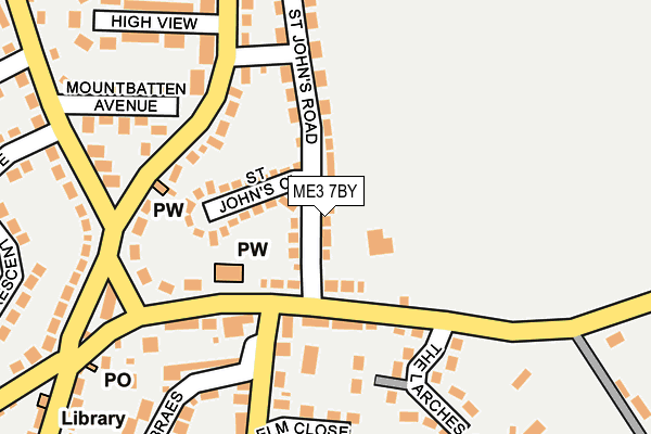 ME3 7BY map - OS OpenMap – Local (Ordnance Survey)