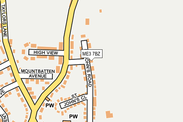 ME3 7BZ map - OS OpenMap – Local (Ordnance Survey)