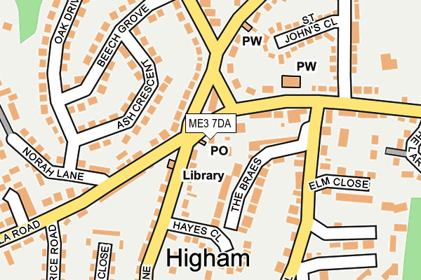 ME3 7DA map - OS OpenMap – Local (Ordnance Survey)