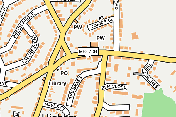 ME3 7DB map - OS OpenMap – Local (Ordnance Survey)