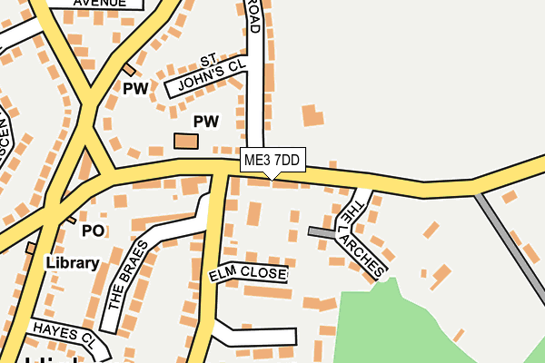 ME3 7DD map - OS OpenMap – Local (Ordnance Survey)