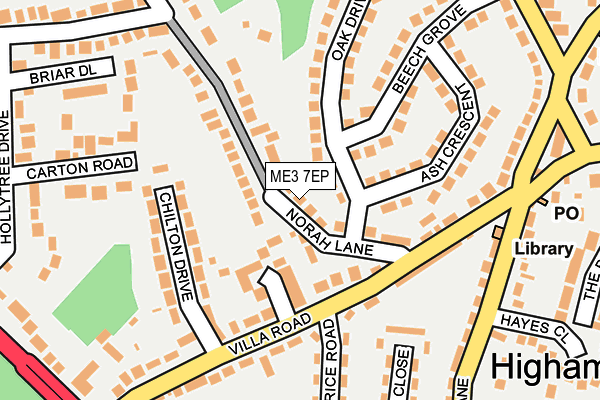 ME3 7EP map - OS OpenMap – Local (Ordnance Survey)