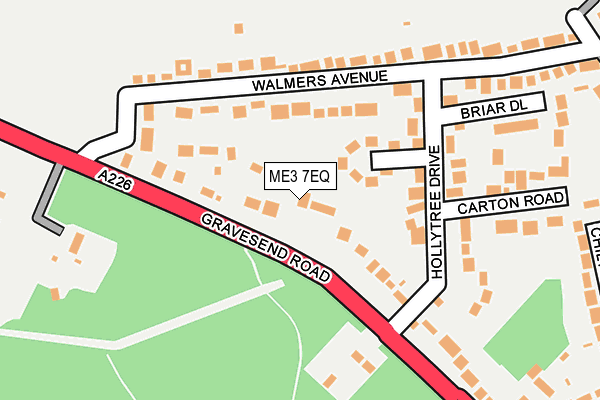 ME3 7EQ map - OS OpenMap – Local (Ordnance Survey)