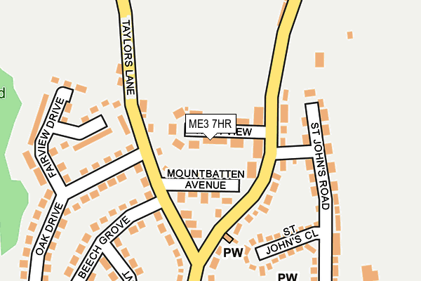 ME3 7HR map - OS OpenMap – Local (Ordnance Survey)