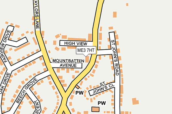 ME3 7HT map - OS OpenMap – Local (Ordnance Survey)