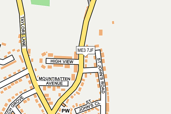 ME3 7JF map - OS OpenMap – Local (Ordnance Survey)