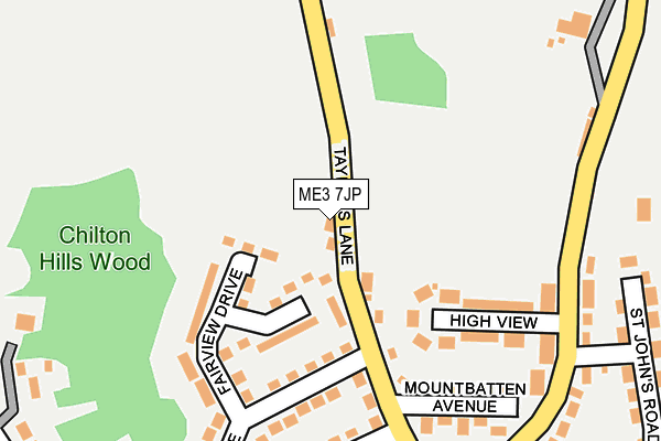 ME3 7JP map - OS OpenMap – Local (Ordnance Survey)
