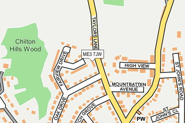 ME3 7JW map - OS OpenMap – Local (Ordnance Survey)