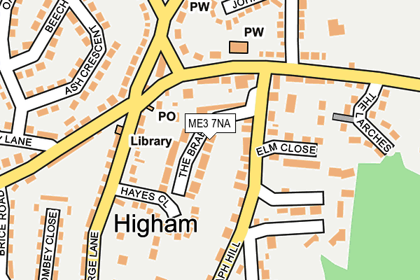 ME3 7NA map - OS OpenMap – Local (Ordnance Survey)