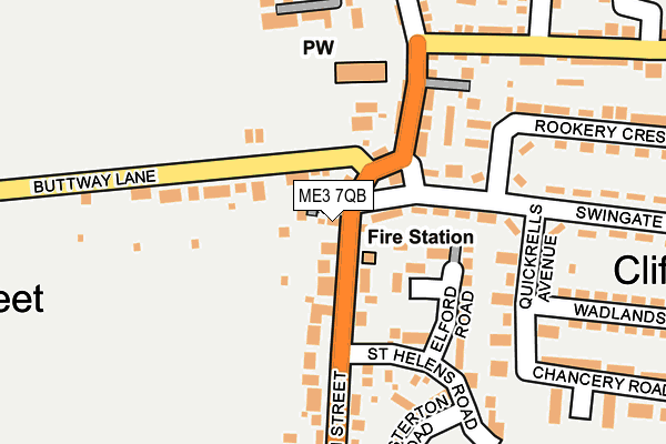 ME3 7QB map - OS OpenMap – Local (Ordnance Survey)