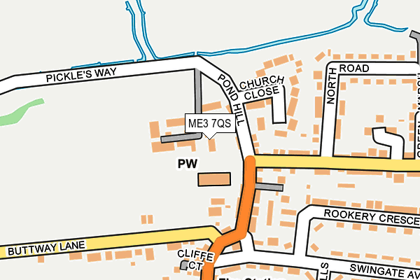 ME3 7QS map - OS OpenMap – Local (Ordnance Survey)