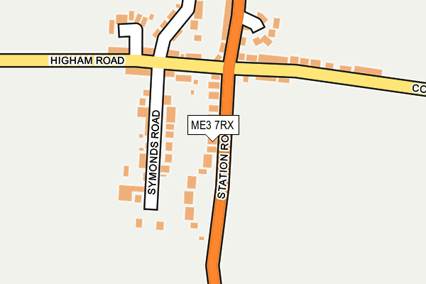 ME3 7RX map - OS OpenMap – Local (Ordnance Survey)