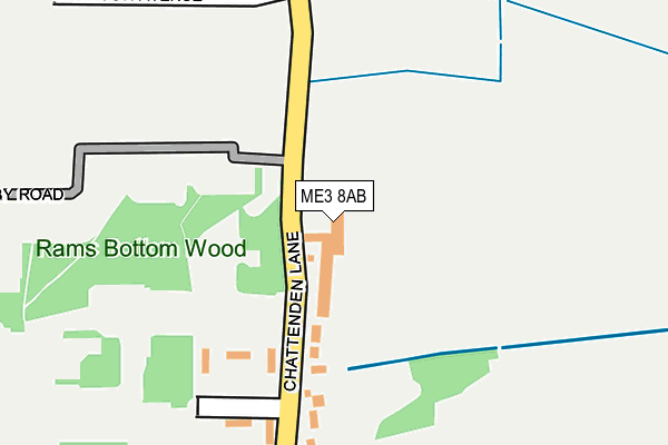 ME3 8AB map - OS OpenMap – Local (Ordnance Survey)