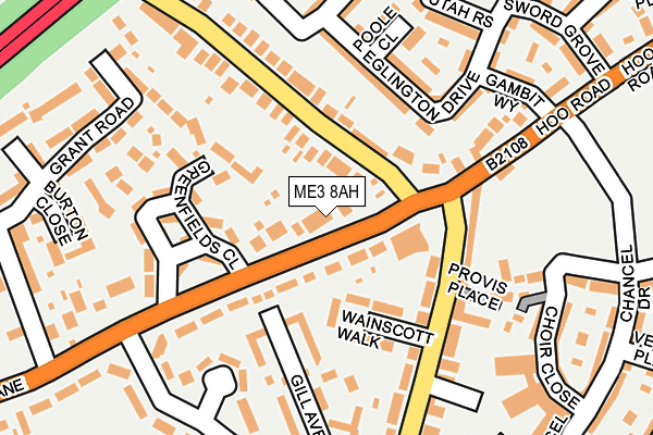 ME3 8AH map - OS OpenMap – Local (Ordnance Survey)