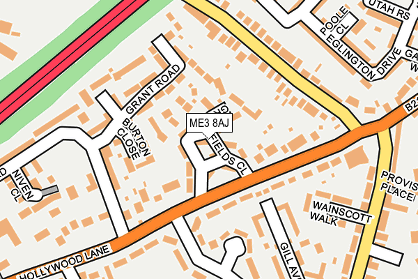 ME3 8AJ map - OS OpenMap – Local (Ordnance Survey)