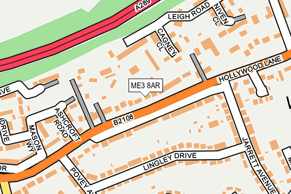 ME3 8AR map - OS OpenMap – Local (Ordnance Survey)