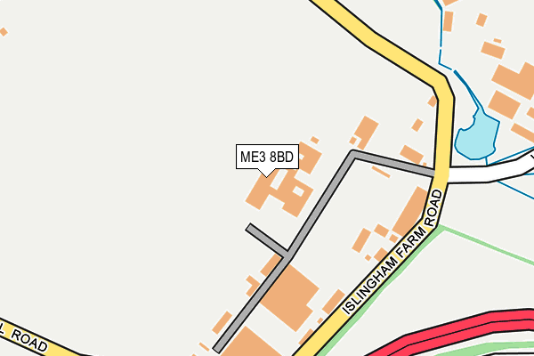 ME3 8BD map - OS OpenMap – Local (Ordnance Survey)