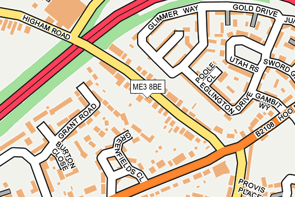 ME3 8BE map - OS OpenMap – Local (Ordnance Survey)