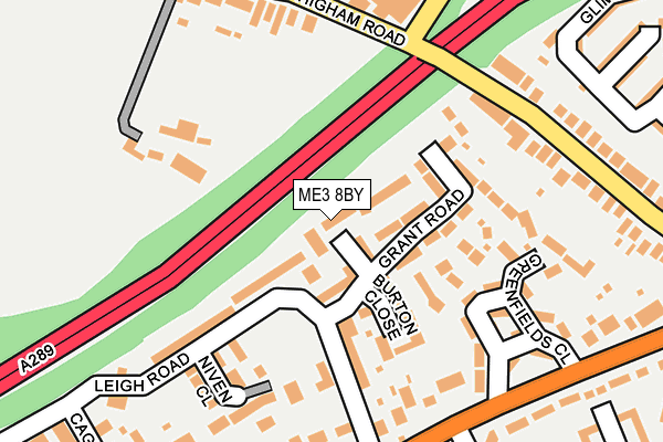 ME3 8BY map - OS OpenMap – Local (Ordnance Survey)