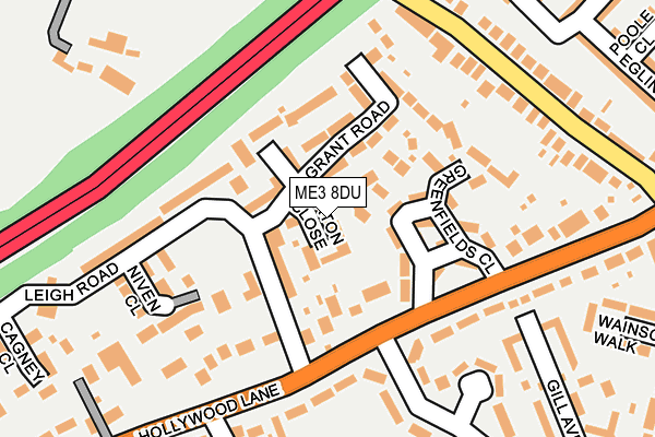 ME3 8DU map - OS OpenMap – Local (Ordnance Survey)