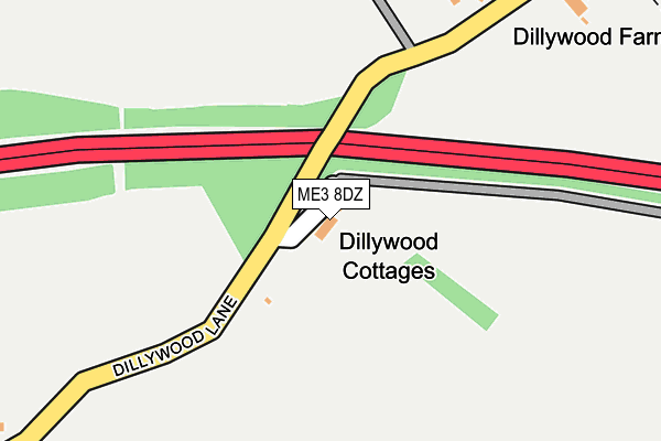 ME3 8DZ map - OS OpenMap – Local (Ordnance Survey)