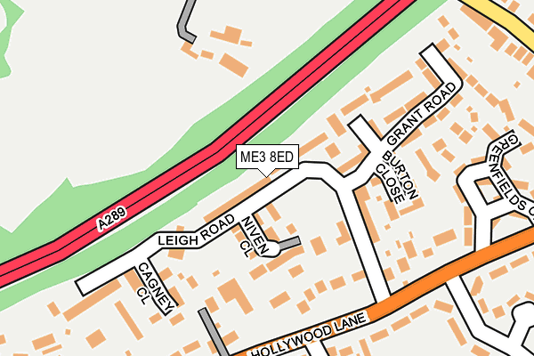 ME3 8ED map - OS OpenMap – Local (Ordnance Survey)