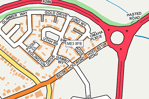 ME3 8FB map - OS OpenMap – Local (Ordnance Survey)