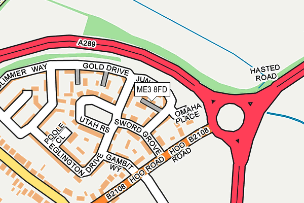 ME3 8FD map - OS OpenMap – Local (Ordnance Survey)
