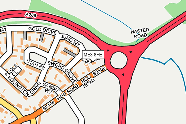 ME3 8FE map - OS OpenMap – Local (Ordnance Survey)