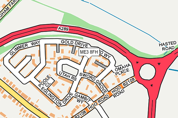 ME3 8FH map - OS OpenMap – Local (Ordnance Survey)