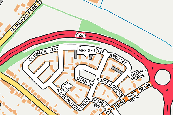 ME3 8FJ map - OS OpenMap – Local (Ordnance Survey)