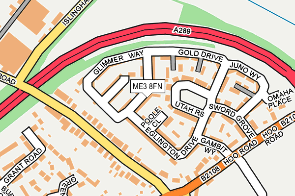 ME3 8FN map - OS OpenMap – Local (Ordnance Survey)