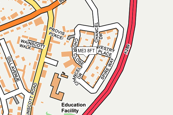 ME3 8FT map - OS OpenMap – Local (Ordnance Survey)