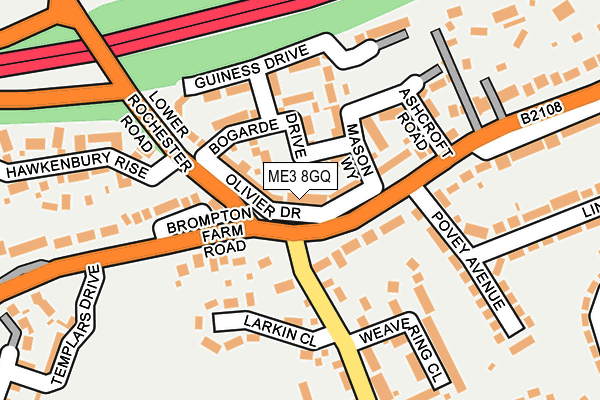 ME3 8GQ map - OS OpenMap – Local (Ordnance Survey)