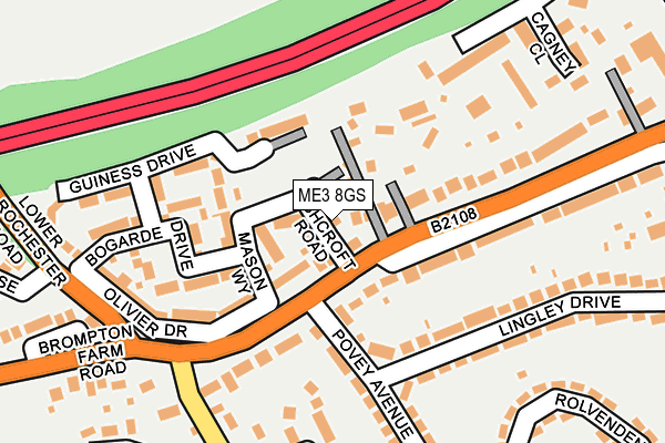 ME3 8GS map - OS OpenMap – Local (Ordnance Survey)