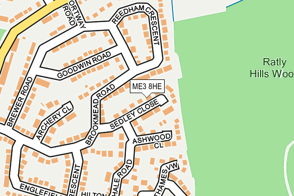 ME3 8HE map - OS OpenMap – Local (Ordnance Survey)