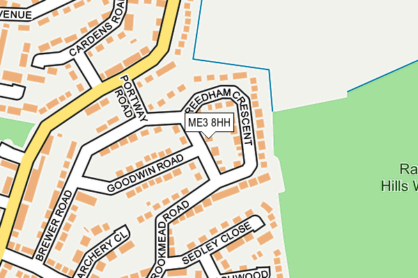ME3 8HH map - OS OpenMap – Local (Ordnance Survey)