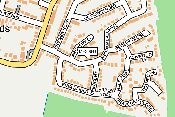 ME3 8HJ map - OS OpenMap – Local (Ordnance Survey)