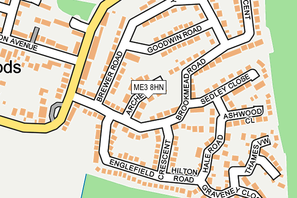 ME3 8HN map - OS OpenMap – Local (Ordnance Survey)
