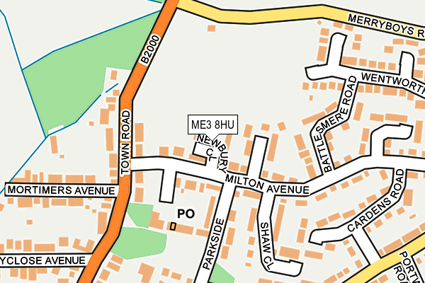 ME3 8HU map - OS OpenMap – Local (Ordnance Survey)