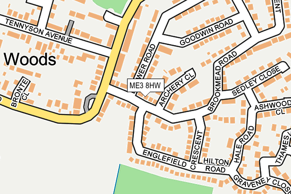 ME3 8HW map - OS OpenMap – Local (Ordnance Survey)