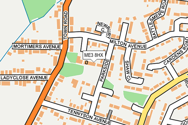 ME3 8HX map - OS OpenMap – Local (Ordnance Survey)