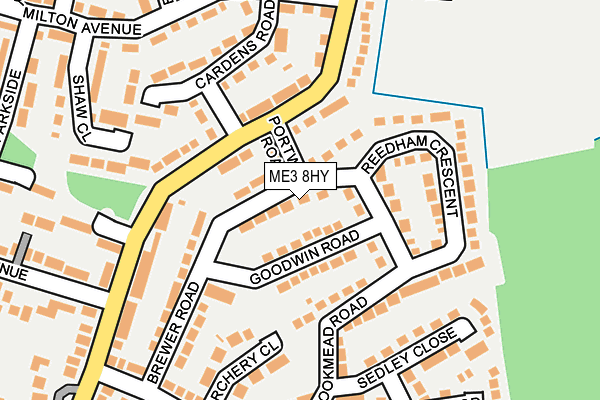 ME3 8HY map - OS OpenMap – Local (Ordnance Survey)