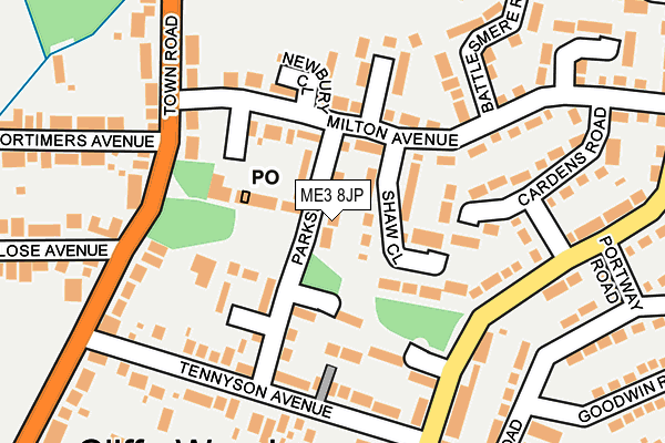 ME3 8JP map - OS OpenMap – Local (Ordnance Survey)