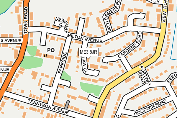 ME3 8JR map - OS OpenMap – Local (Ordnance Survey)