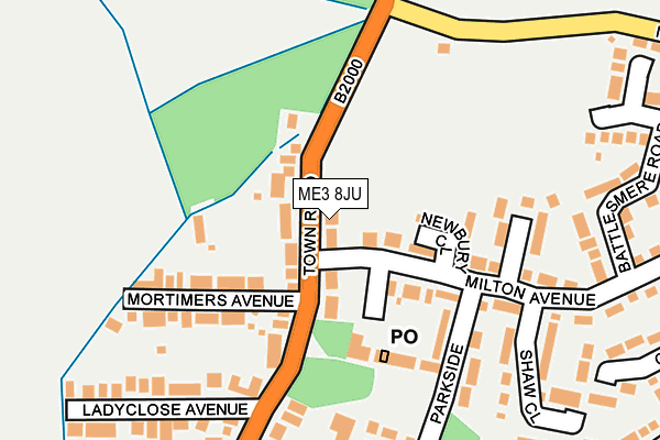 ME3 8JU map - OS OpenMap – Local (Ordnance Survey)