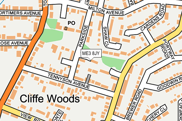 ME3 8JY map - OS OpenMap – Local (Ordnance Survey)